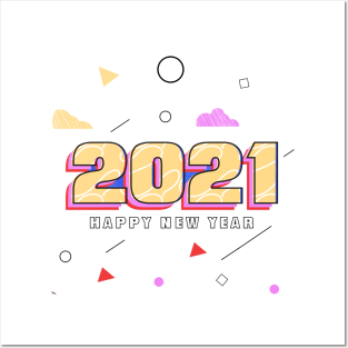 2021 Happy New Year Posters and Art